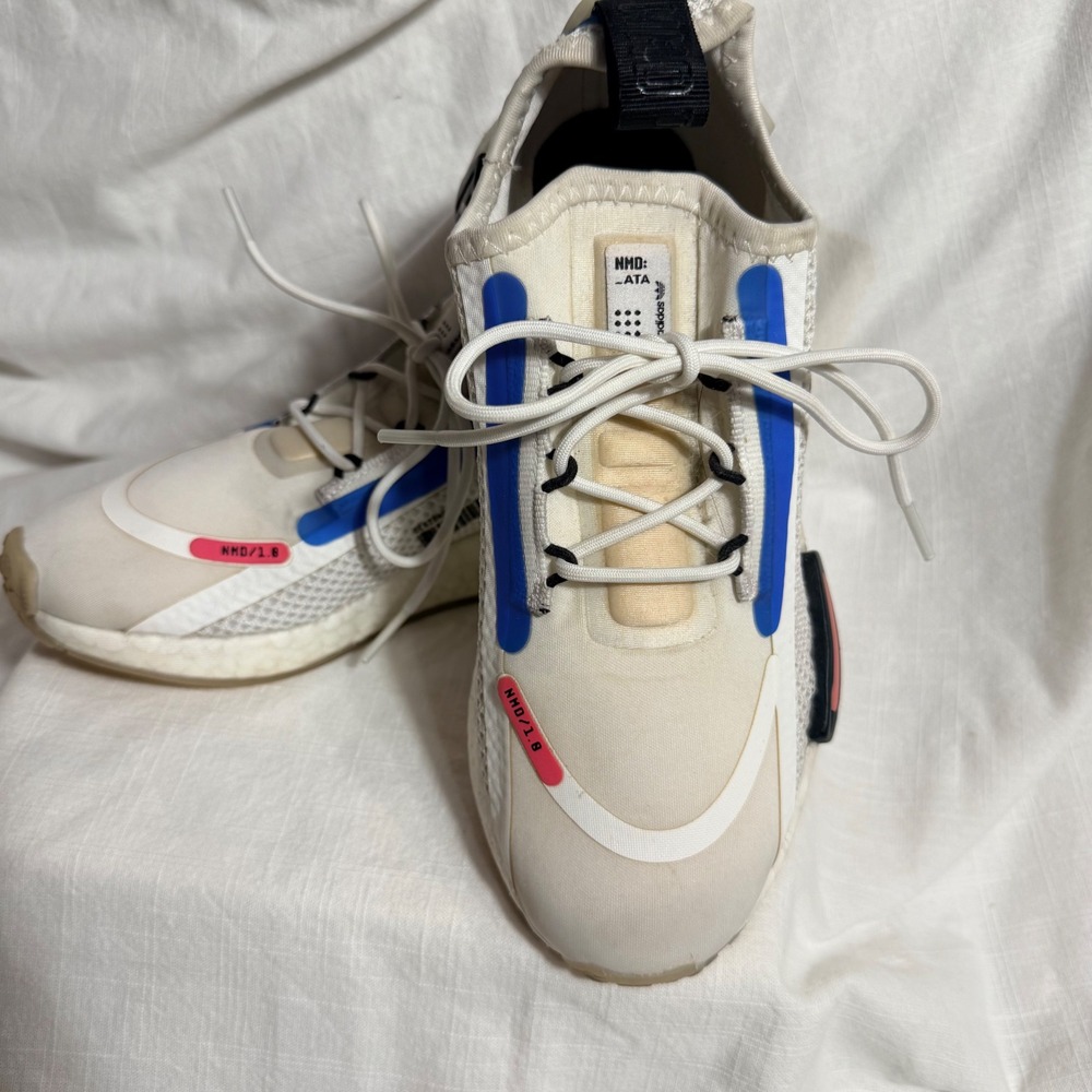 Adidas NMD R1 Spectoo NASA FZ3209 Women's 6 Cloud White Blue Pink Boost